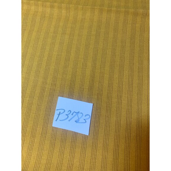 Striped Mustard Orange Cotton Fabric 1/2 Yard 44" Wide Sewing Crafting Material - Picture 5 of 5